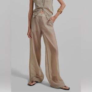 The Frankie Shop Beige Women's Trousers